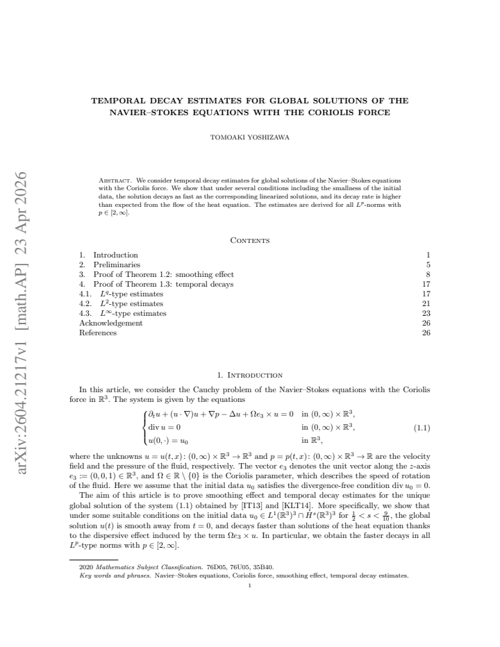 First page