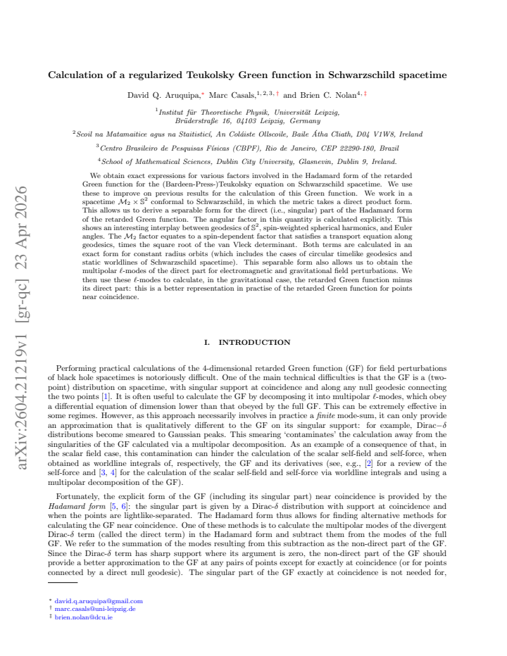 First page