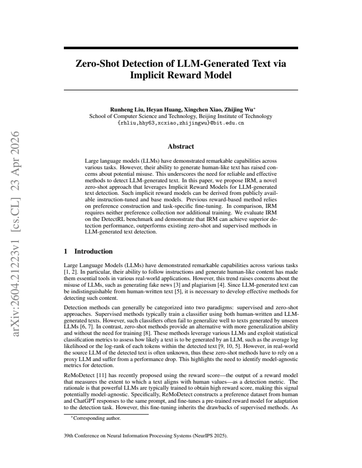 First page