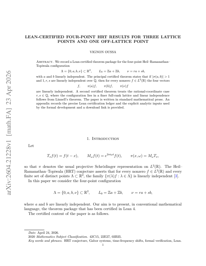 First page