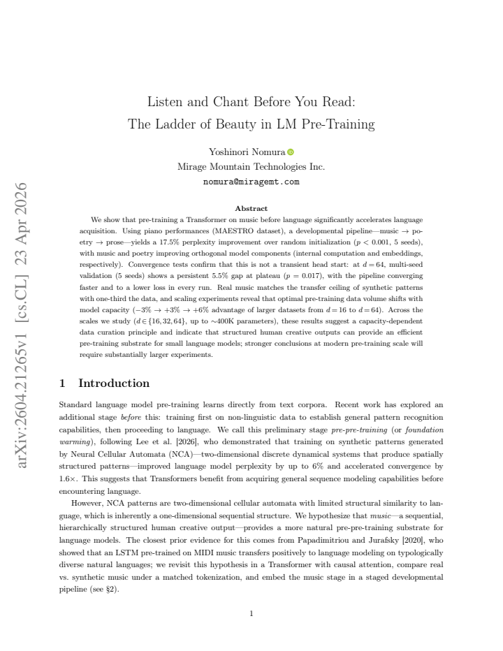 First page