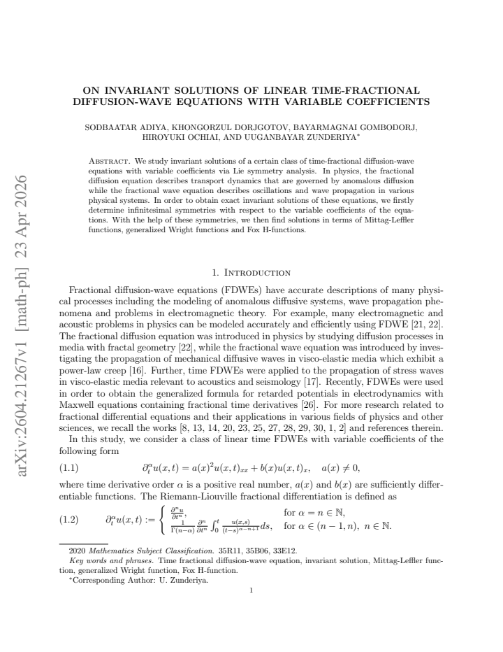 First page