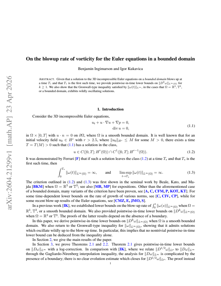 First page