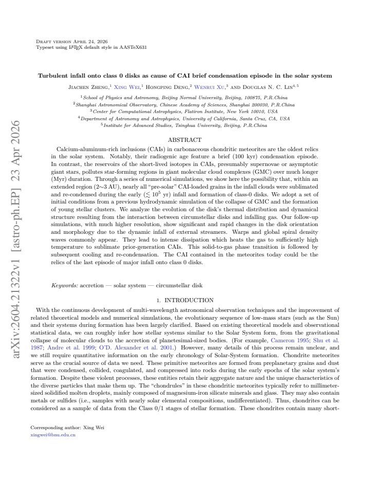 First page