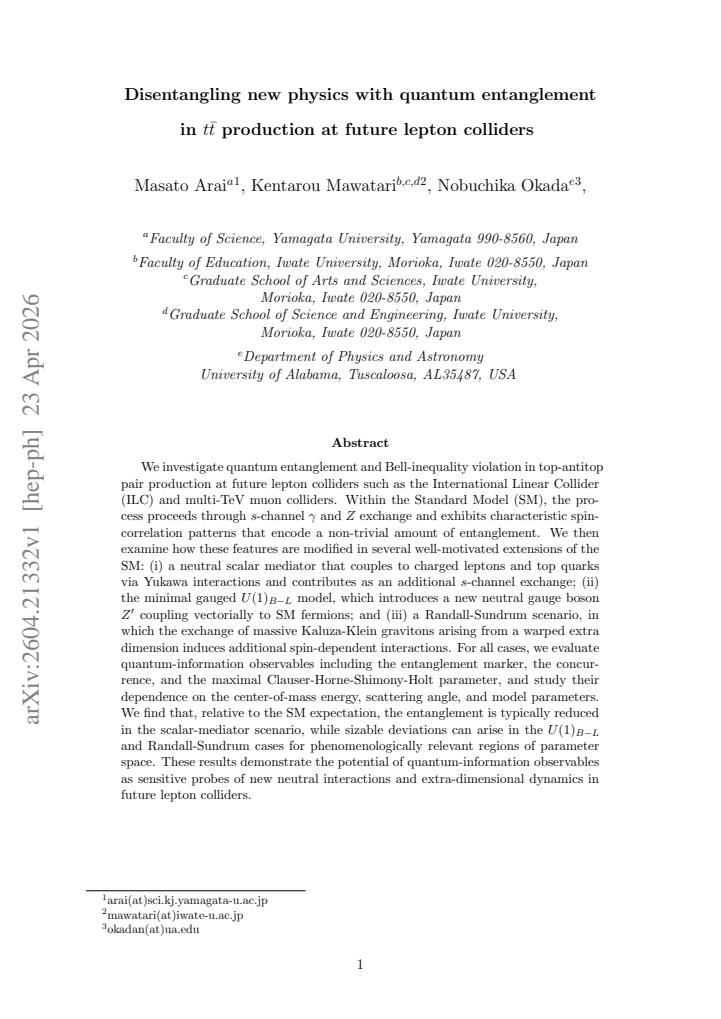First page