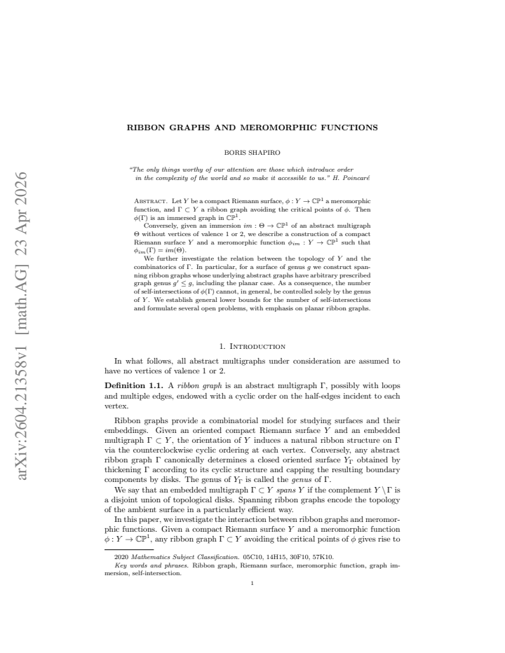 First page