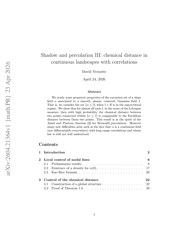 First page