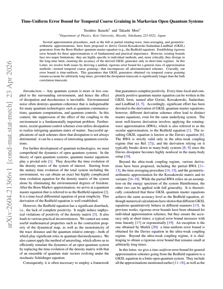 First page