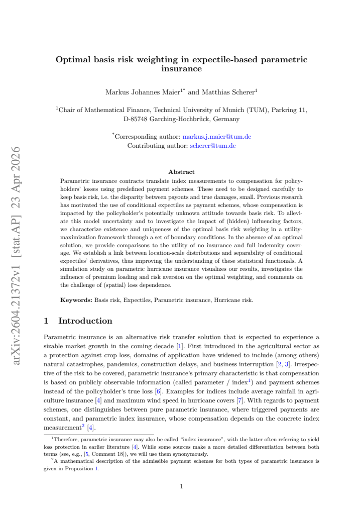 First page
