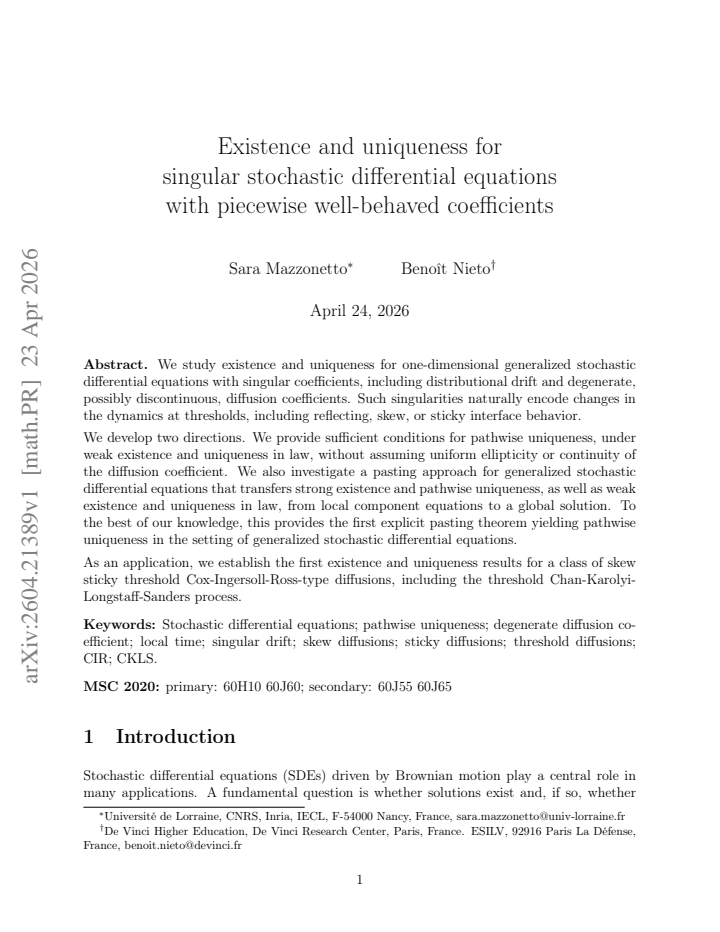 First page