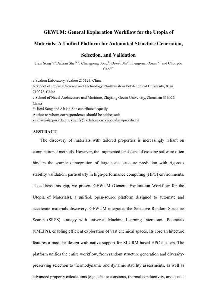 First page