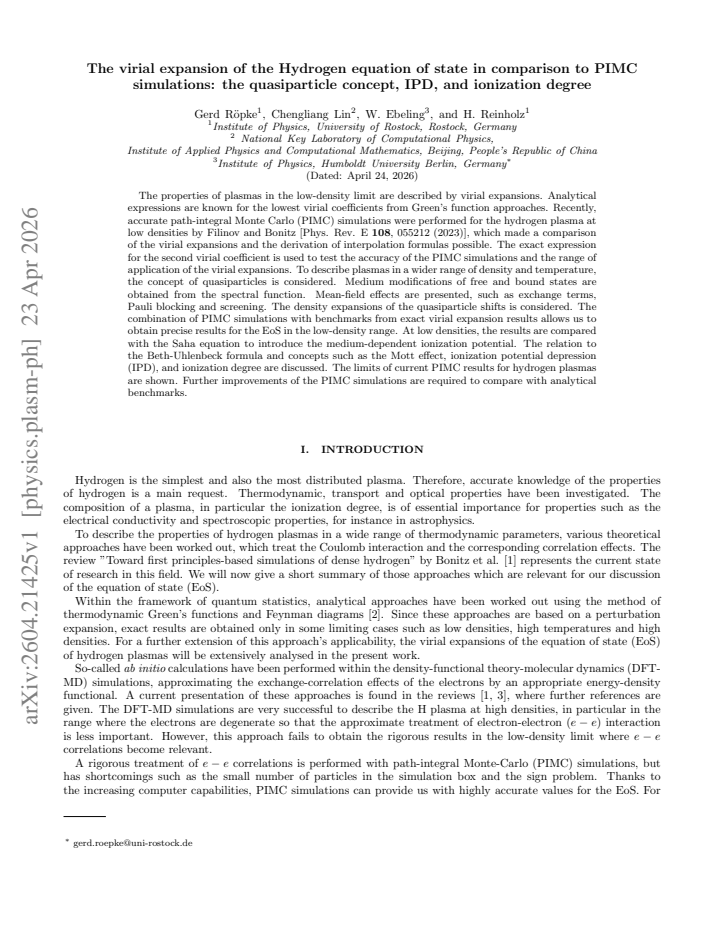 First page