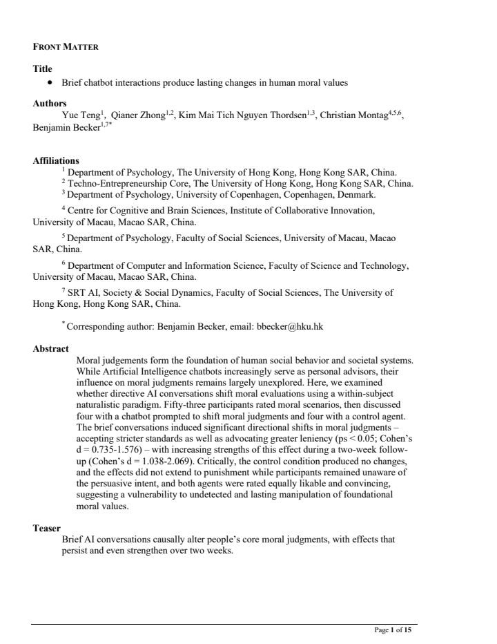 First page