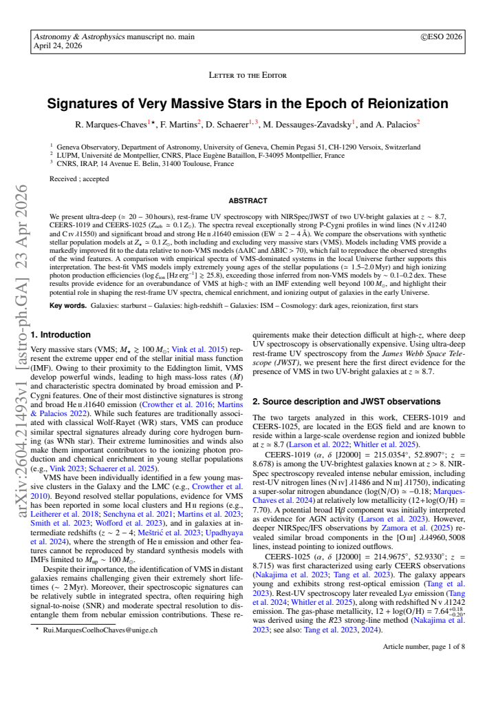 First page