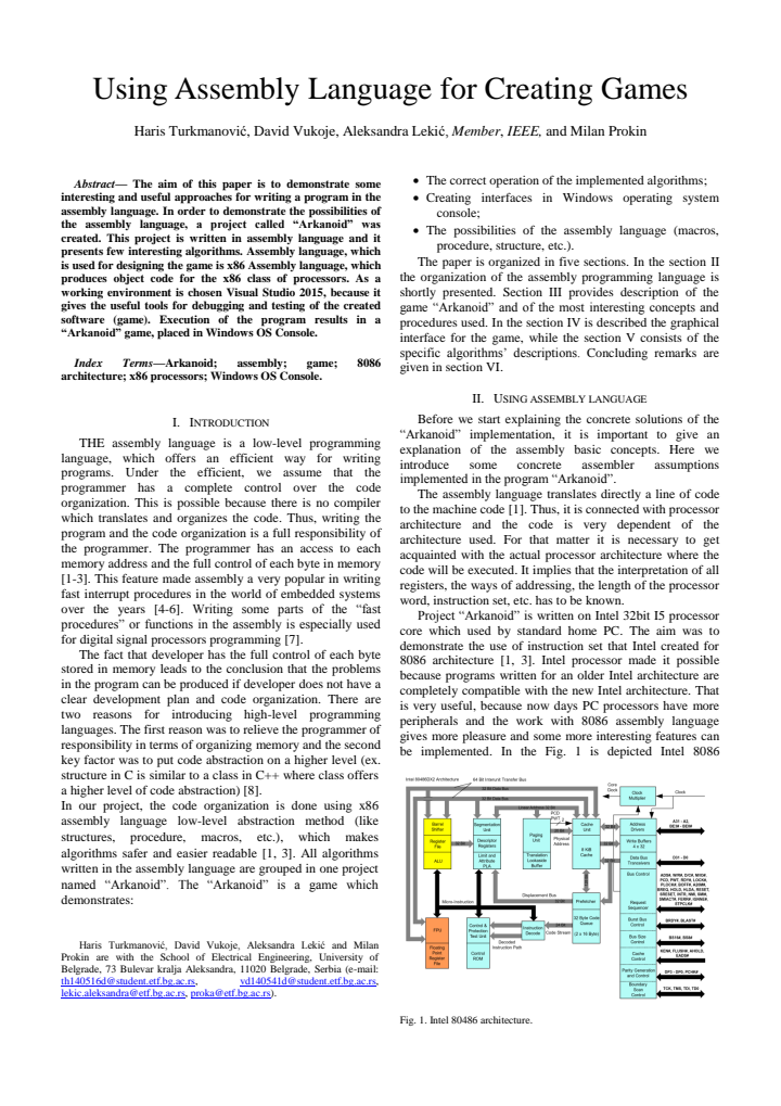 First page