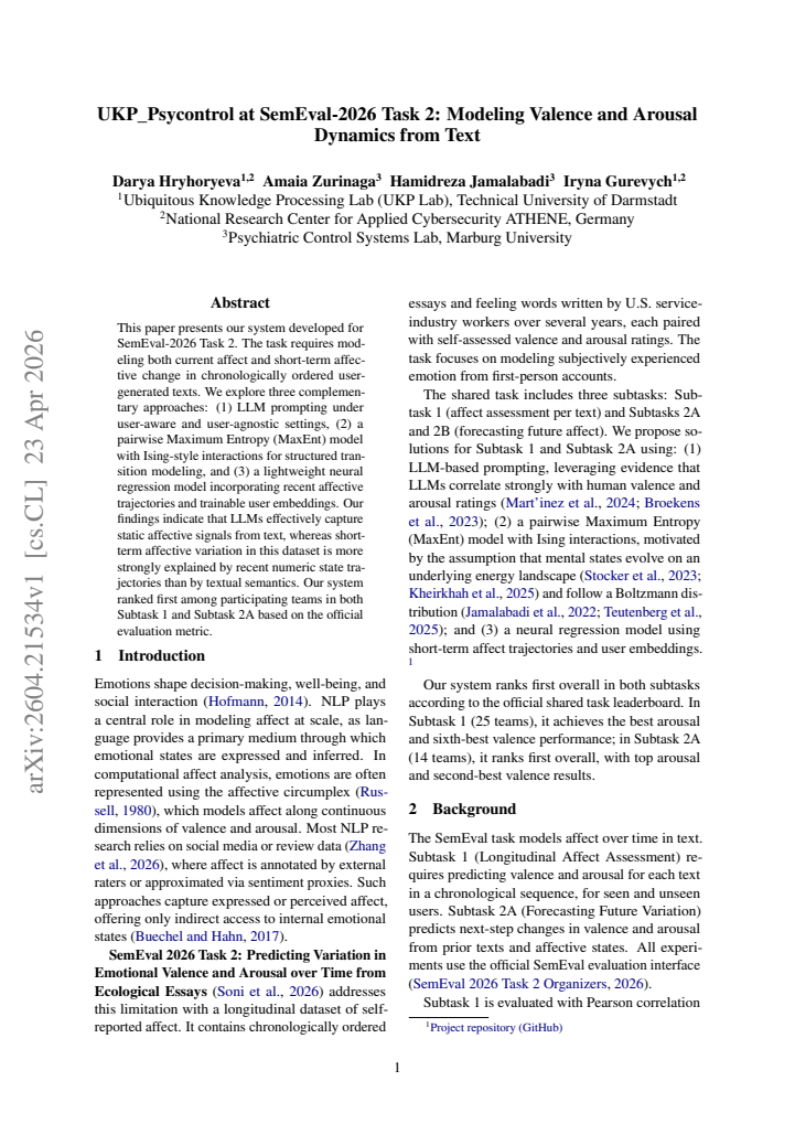 First page