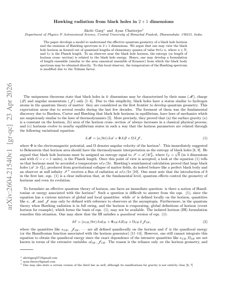 First page
