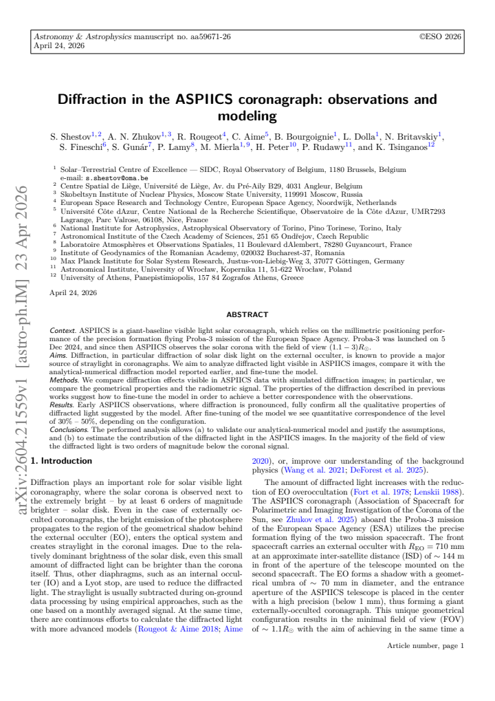 First page