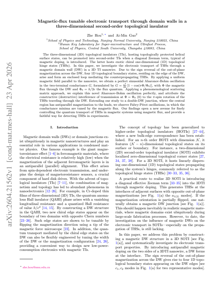 First page