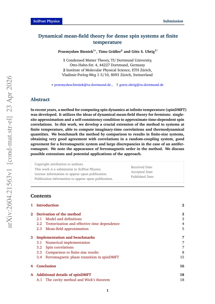 First page