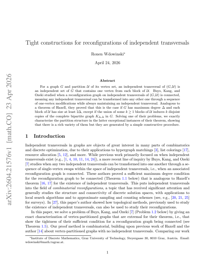 First page