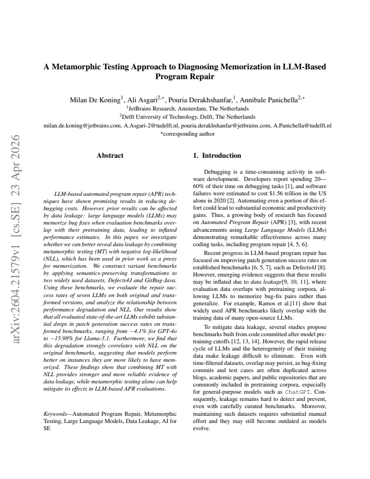 First page