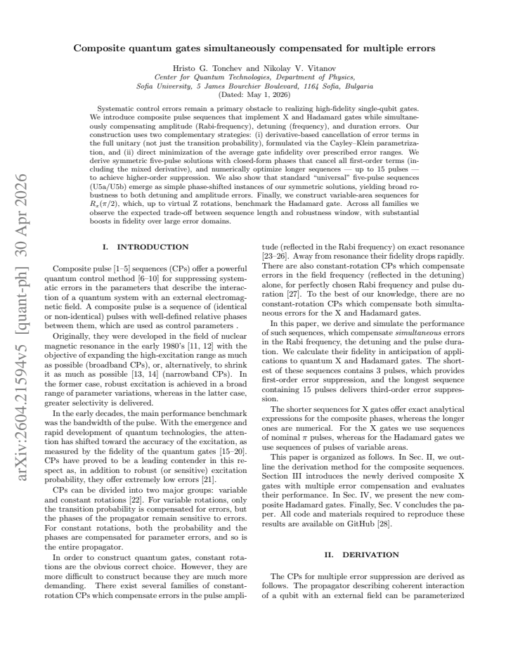 First page