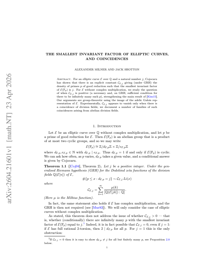 First page