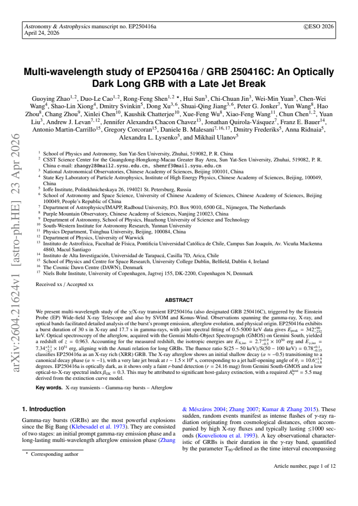 First page