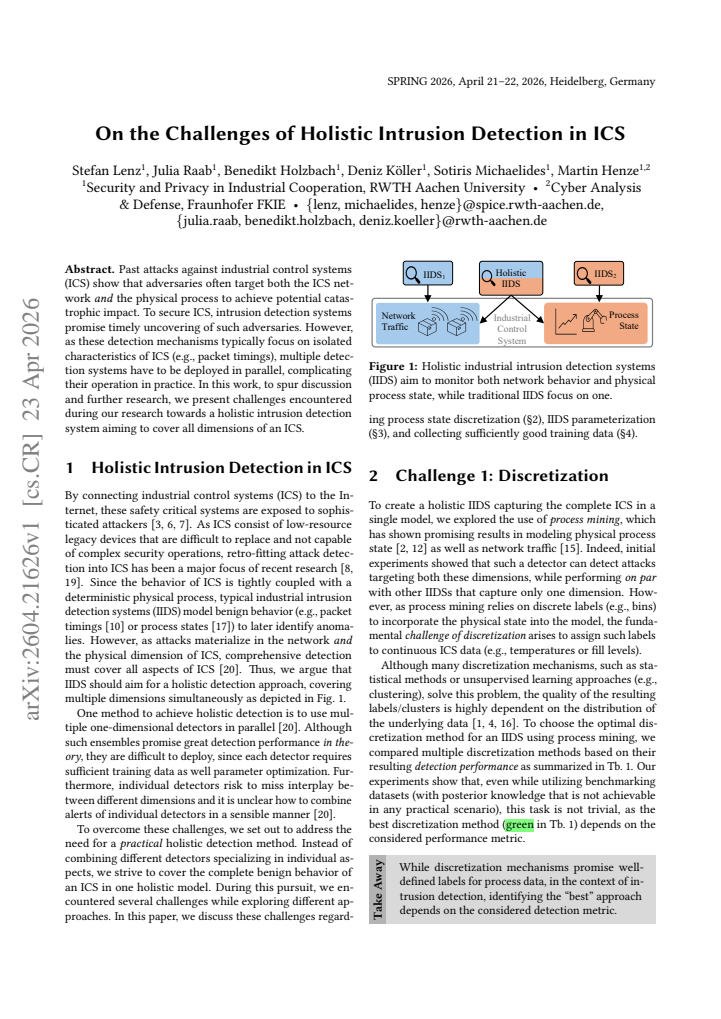 First page