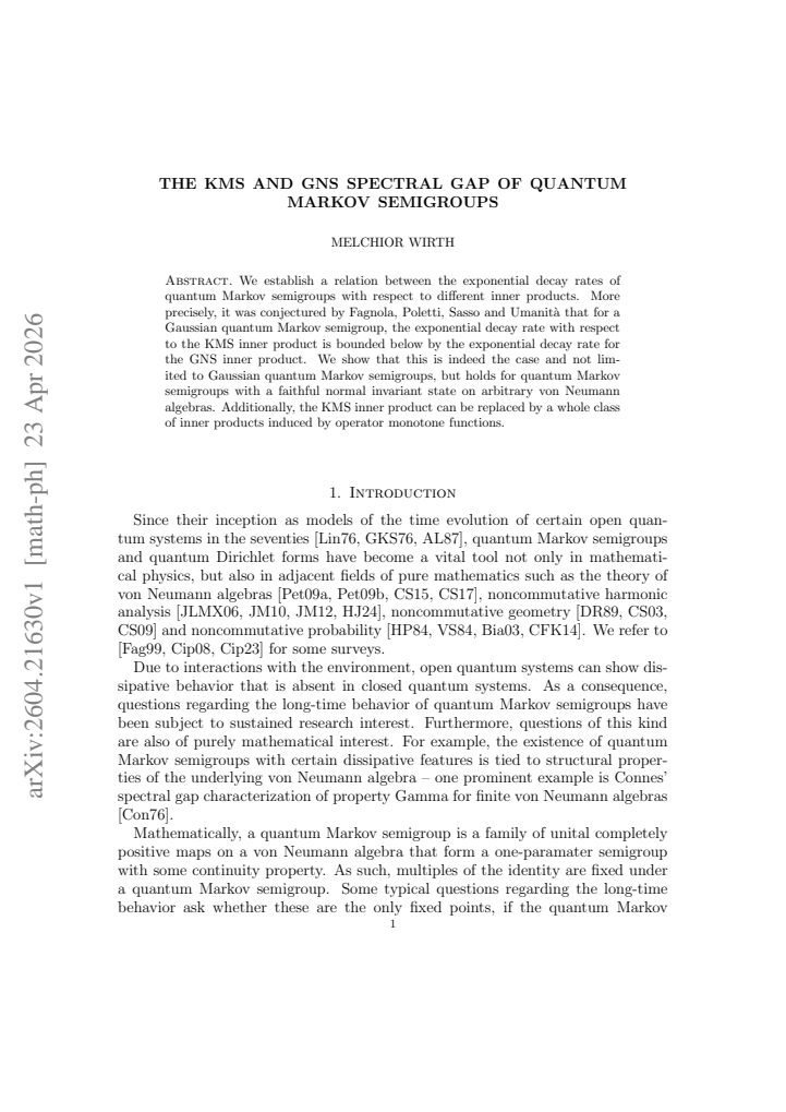 First page