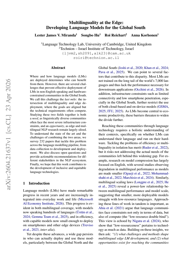 First page
