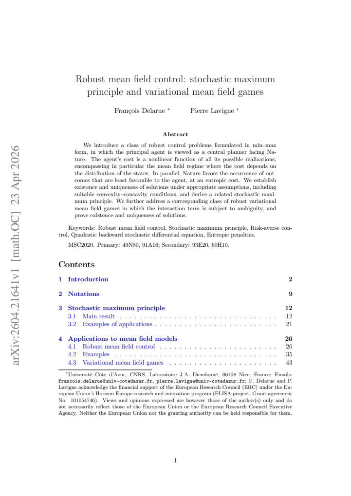First page