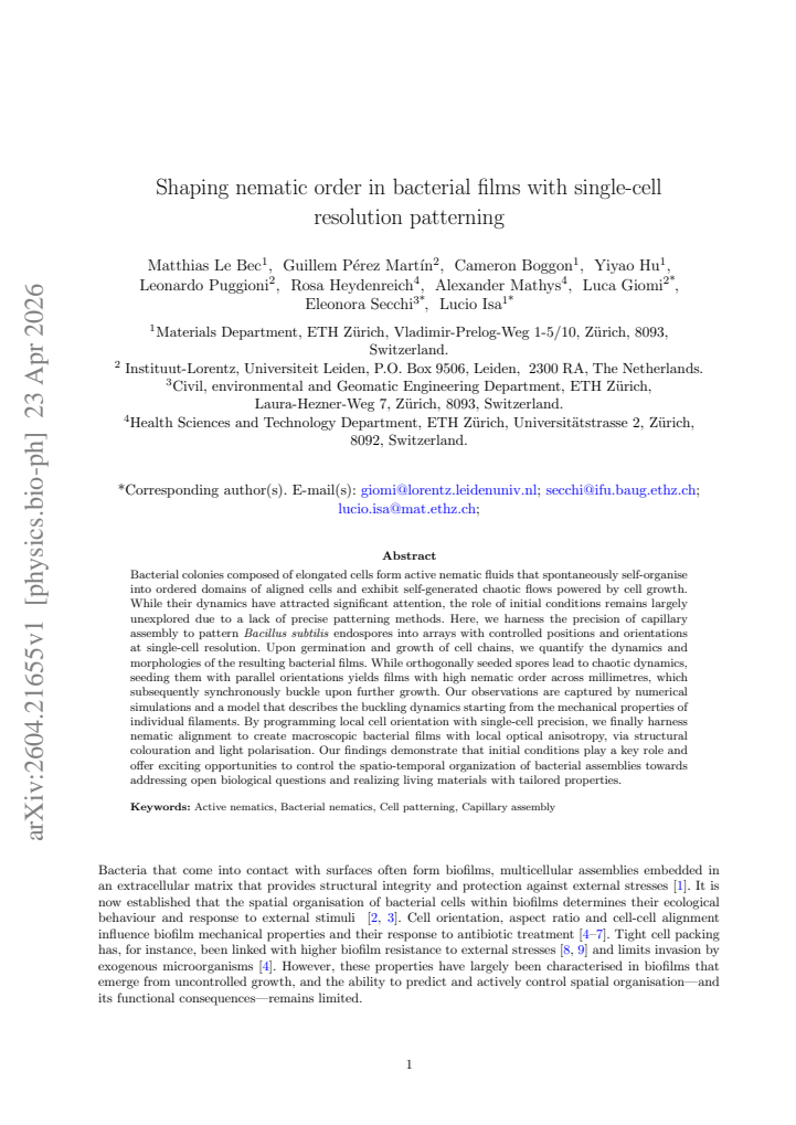 First page
