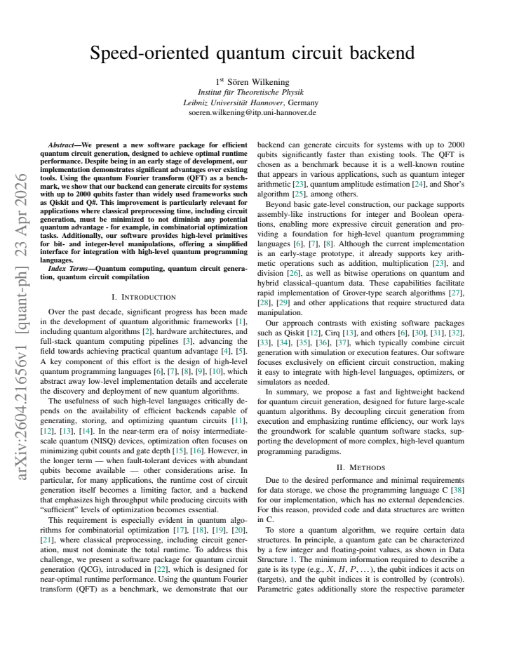 First page