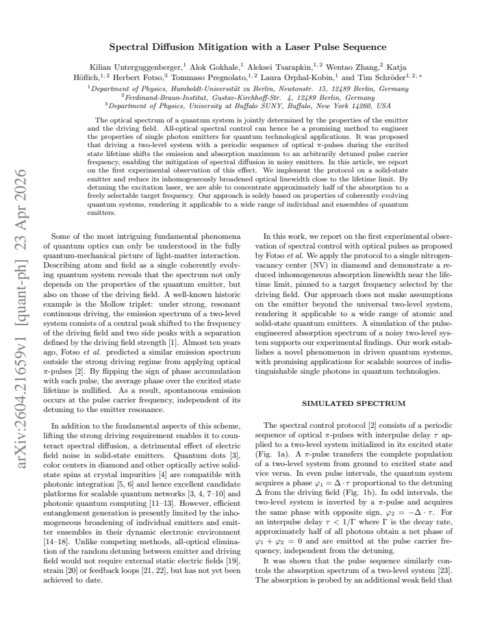 First page