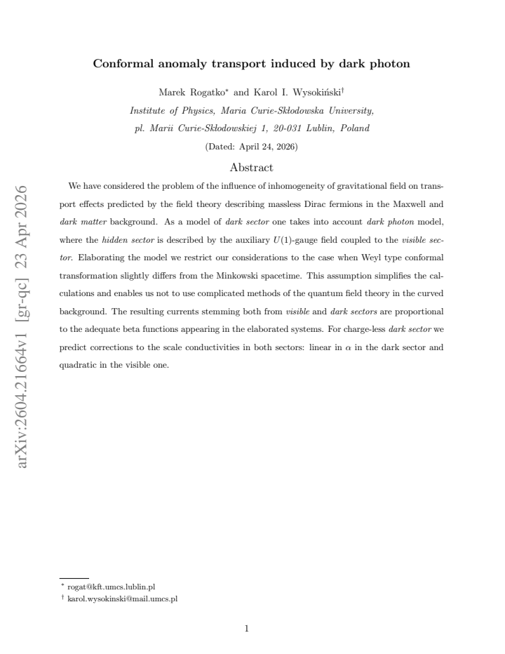 First page