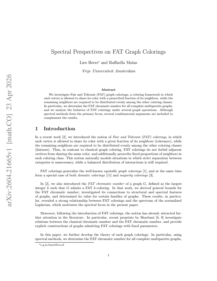 First page