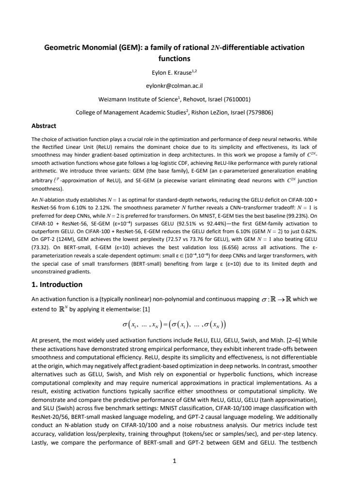 First page