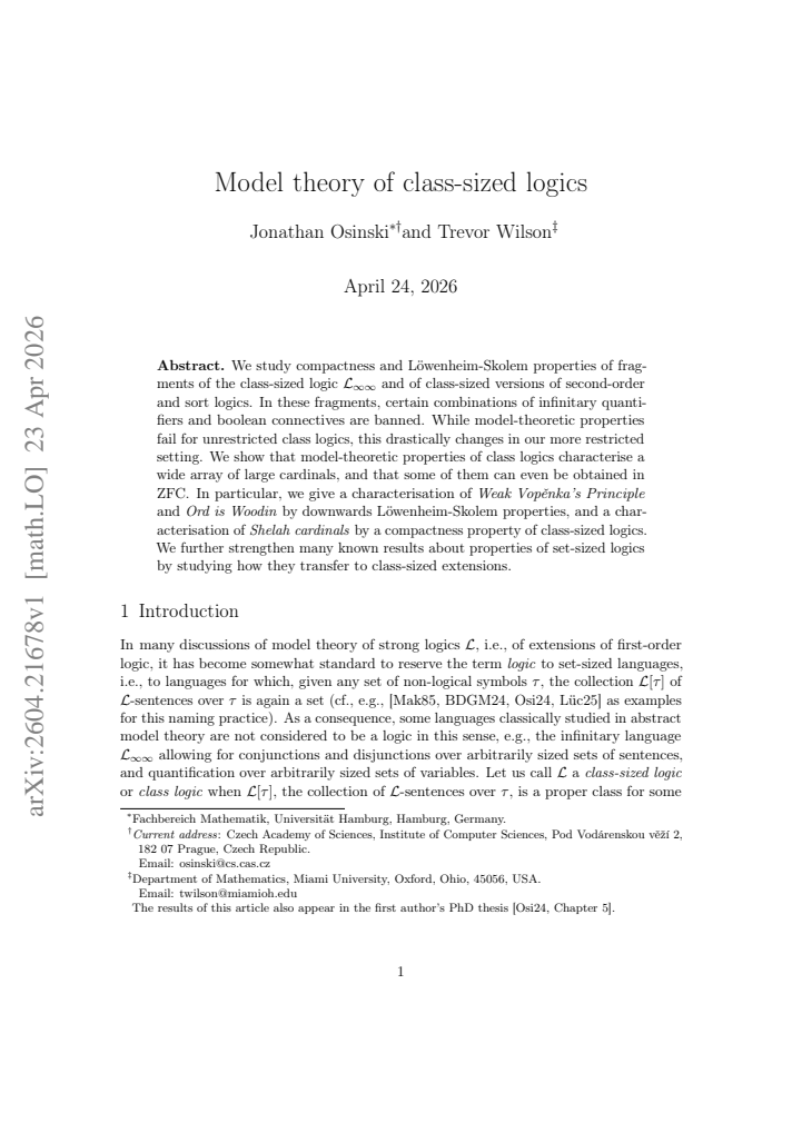 First page
