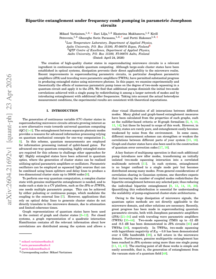 First page