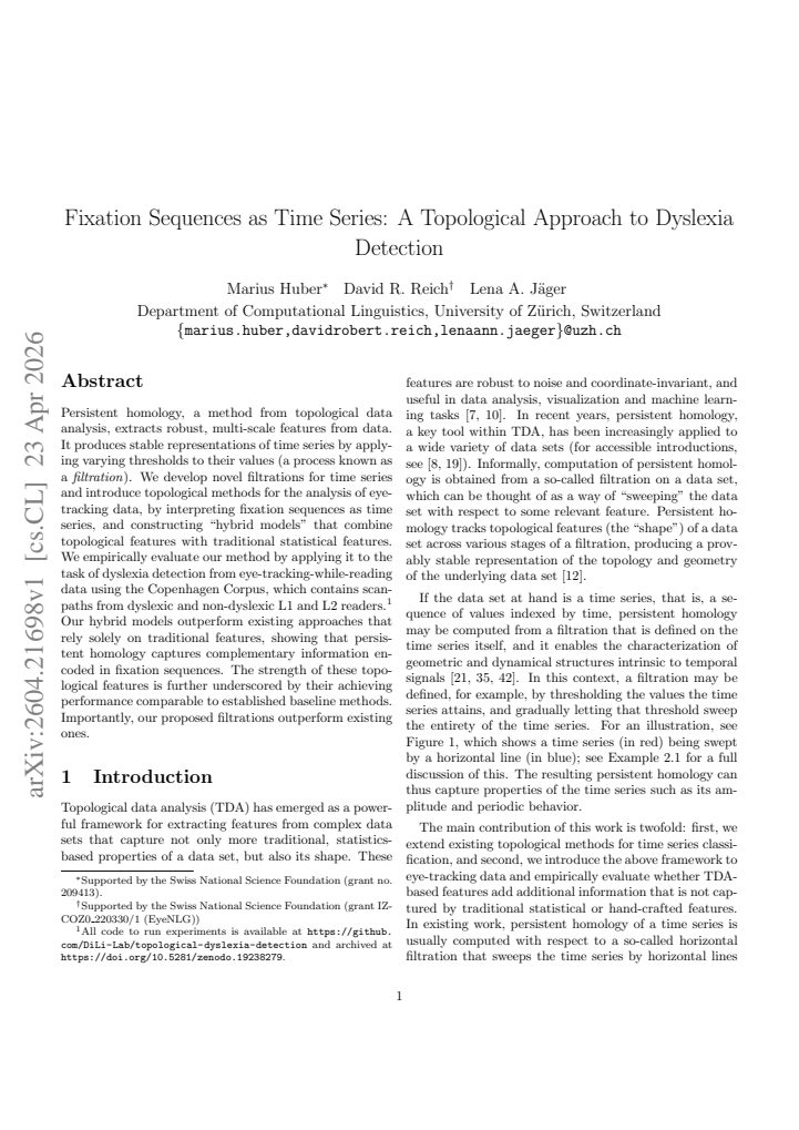 First page