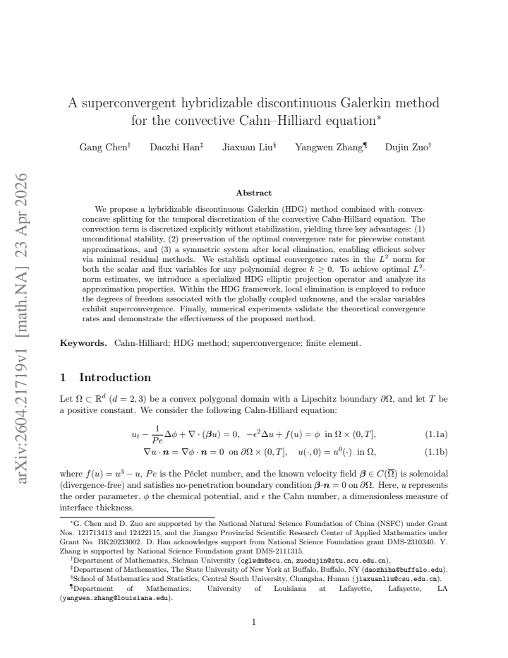 First page