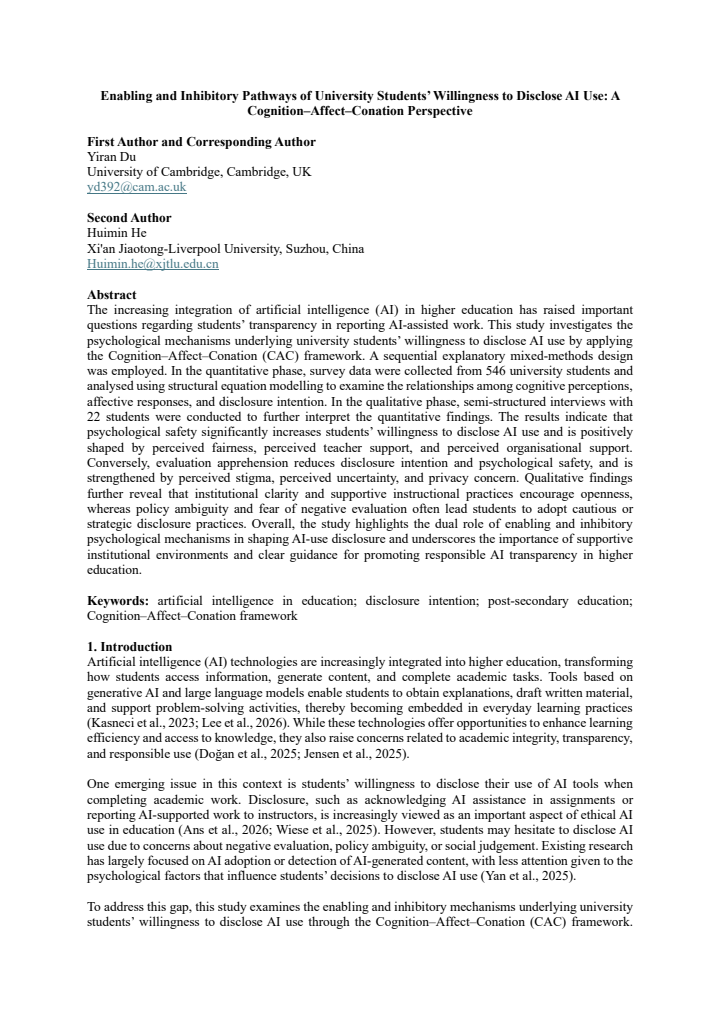 First page