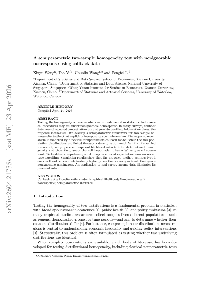 First page