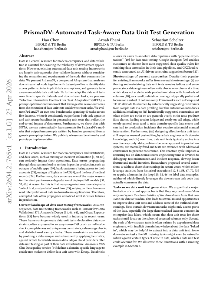 First page
