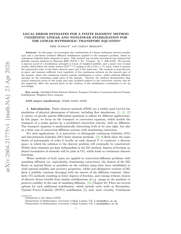 First page