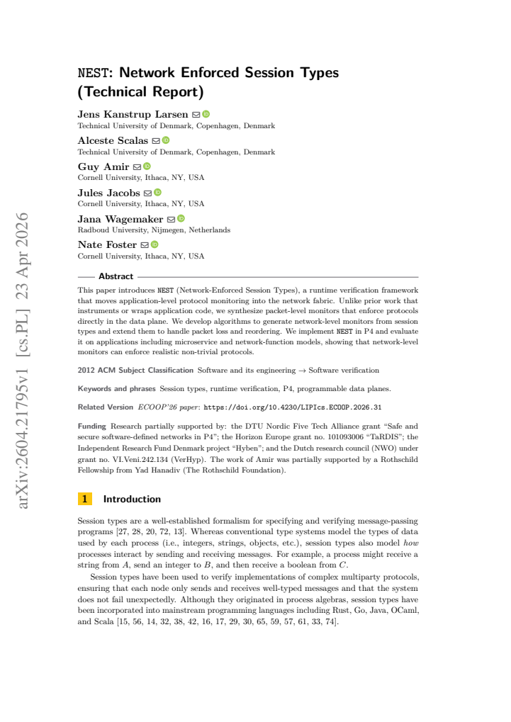 First page