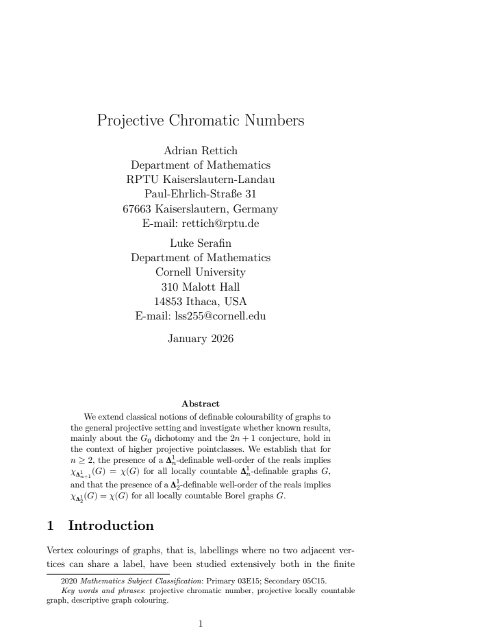 First page