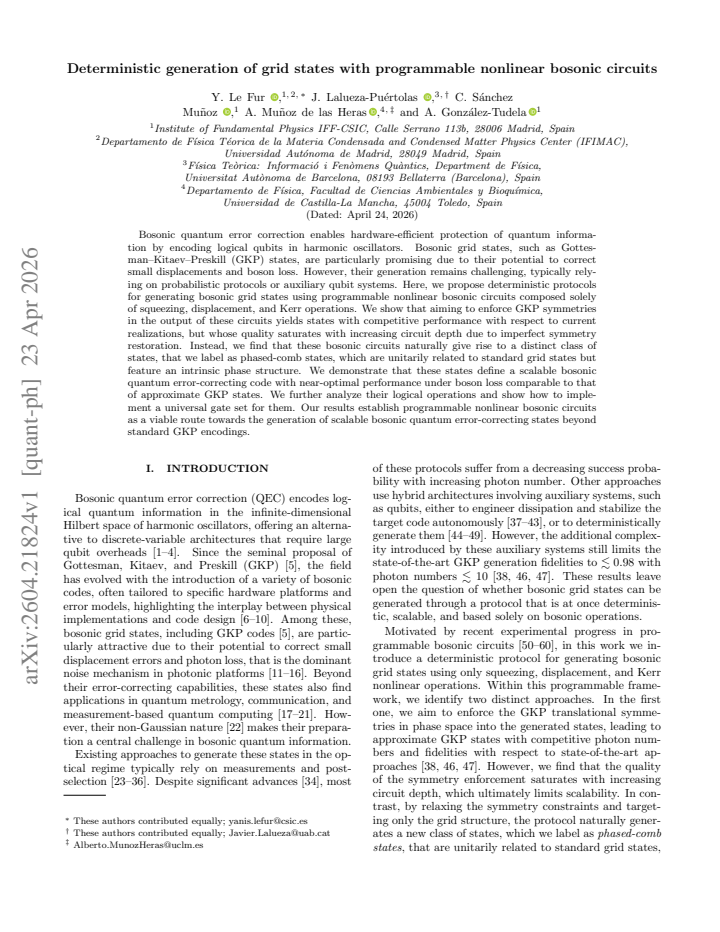 First page
